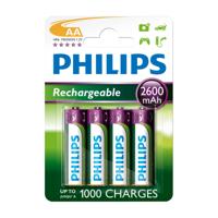 Battery Sales Europe Philips aa oplaadbare batterijen, 4st.