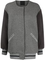 Givenchy veste bomber à logo appliqué - Gris