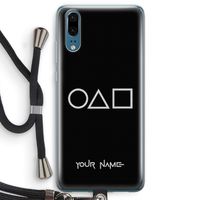 Squid Game: Huawei P20 Transparant Hoesje met koord