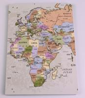 Reisdagboek Notitieboekje A5 wereld vintage | Craenen