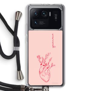 Blooming Heart: Xiaomi Mi 11 Ultra Transparant Hoesje met koord