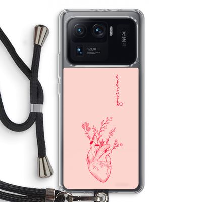 Blooming Heart: Xiaomi Mi 11 Ultra Transparant Hoesje met koord