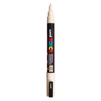 Uni Posca pc3m acrylmarker beige - ronde punt tot 1,3 mm