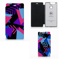 Huawei P9 Flip Case Funky Triangle - thumbnail