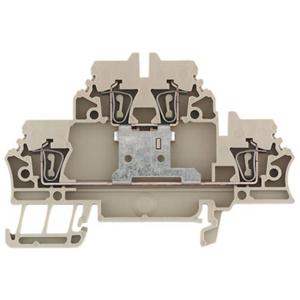 Weidmüller 1689990000-50 Klem 2-etages Spanveer Donkerbeige 50 stuk(s)