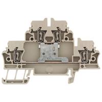 Weidmüller 1689990000-50 Klem 2-etages Spanveer Donkerbeige 50 stuk(s)