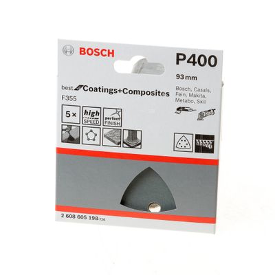 Schuurblad delta 93mm coat/comp k400(5)
