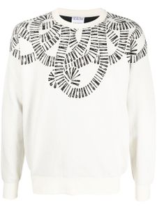 Marcelo Burlon County of Milan pull Snake Wings en maille intarsia - Tons neutres