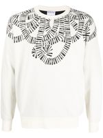 Marcelo Burlon County of Milan pull Snake Wings en maille intarsia - Tons neutres - thumbnail