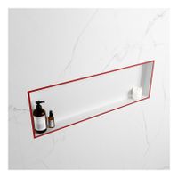 Wandnis Solid Surface Easy | In- en opbouw | 30x90x8 cm | 1 vak | Fire/Talc
