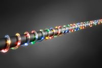 LED Mini lichtslang 4.5V, 2 meter 260 LED, multicolor gekleurde lampjes 3090-500