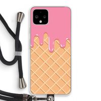 Ice cream: Pixel 4 Transparant Hoesje met koord