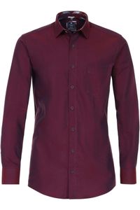 Redmond Casual Regular Fit Overhemd rood, Effen
