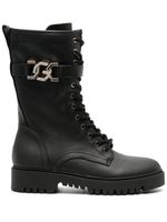 GUESS USA bottes Oriss à plaque logo - Noir - thumbnail