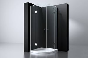 Erico 1/4 Rond Cabine Met 2 Deuren 90X90X192Cm Nano Glas 8Mm