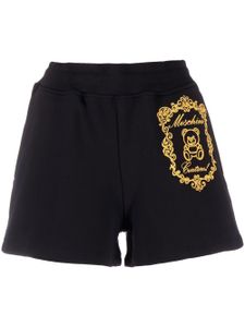 Moschino short à logo brodé - Noir