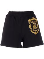Moschino short à logo brodé - Noir