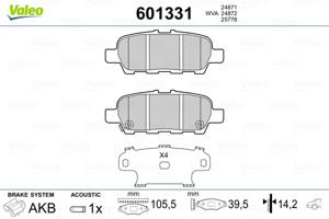 Valeo Remblokset 601331