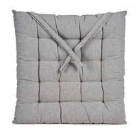 Stoelkussen Decorama - binnen/buiten - lichtgrijs - 40 x 40 x 5cm - polyester