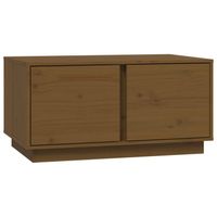 vidaXL Salontafel 80x50x40 cm massief grenenhout honingbruin - thumbnail