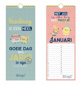 Mr Wonderful Verjaardagskalender