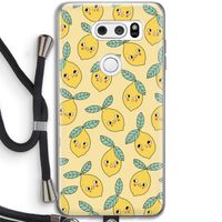 Citroenen: LG V30 Transparant Hoesje met koord