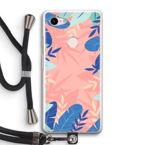 Tropisch: Pixel 3 Transparant Hoesje met koord