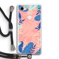 Tropisch: Pixel 3 Transparant Hoesje met koord