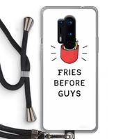 Fries before guys: OnePlus 8 Pro Transparant Hoesje met koord
