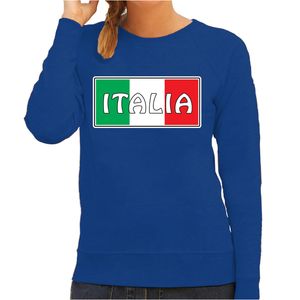 Italie / Italia landen sweater blauw voor dames 2XL  -