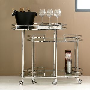 Rivièra Maison Trolley Crosby Set van 2 stuks - Silver