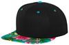 Flexfit FX6089HW Hawaiian Snapback - Black/Aqua (Hawaiian) - One Size