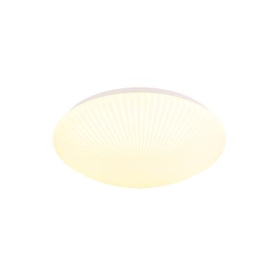 Searchlight PlafonniereMalta Ø 40cm streep - 3-staps CCT - 23381-40WH