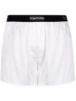 TOM FORD boxer à taille à logo - Blanc