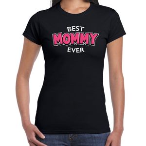 Best mommy ever moederdag cadeau t-shirt / shirt zwart voor dames