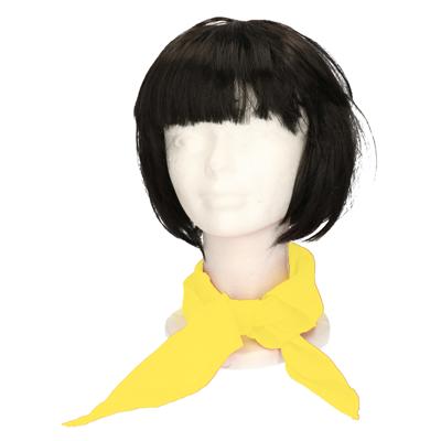 Myrtle Beach verkleed bandana/sjaaltje - geel - kleuren thema