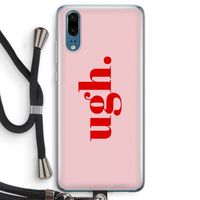Ugh: Huawei P20 Transparant Hoesje met koord