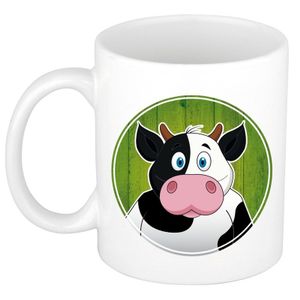 Koe dieren mok / beker van keramiek 300 ml