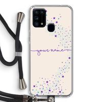Sterren: Samsung Galaxy M31 Transparant Hoesje met koord