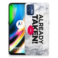 Motorola Moto G9 Plus | Siliconen hoesje | met naam Already Taken White