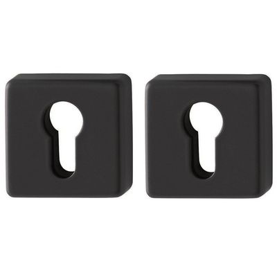 HOPPE Cilinderrozetten Vierkant DD:37-42 52x52mm 52KVS Zwart