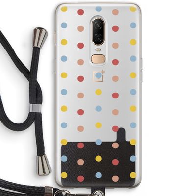 Bollen: OnePlus 6 Transparant Hoesje met koord