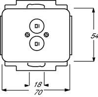 1751-24G  - Basic element with central cover plate 1751-24G - thumbnail