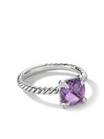 David Yurman bague Châtelaine en argent sterling sertie d'améthyste et de diamants - Violet