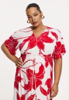 Yoek Maxi-jurk LILY | Rood | Maat 58/60