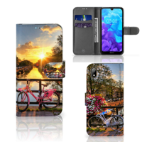 Huawei Y5 (2019) | Flip Cover | Amsterdamse Grachten | Portemonnee hoesje