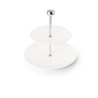 DIBBERN - White Pure - Etagere 2laags+borden 16-21cm DIBBERN - White Pure - Etagere 2laags+borden 16-21cm