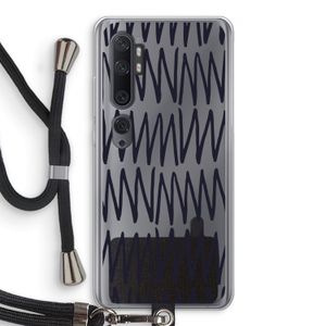 Marrakech Zigzag: Xiaomi Mi Note 10 Pro Transparant Hoesje met koord