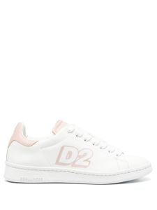 DSQUARED2 baskets à logo imprimé - Blanc