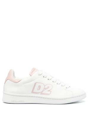 DSQUARED2 baskets à logo imprimé - Blanc